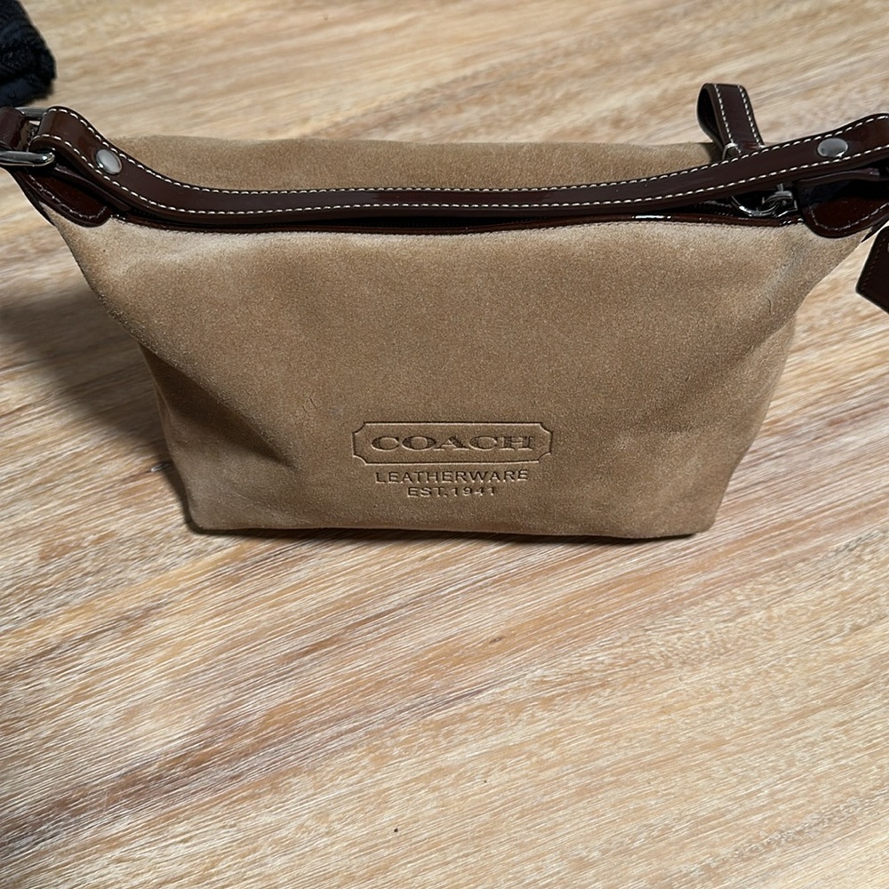 Coach Tan Suede Bag - Picture 7 of 10